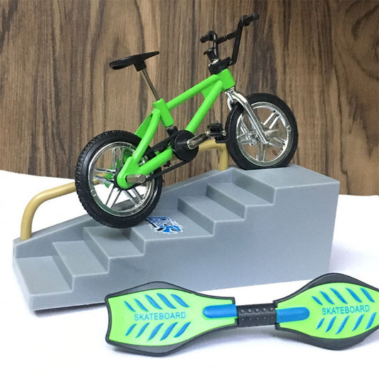Finger Bicycle Finger Skateboard Toy Set Bicycle Skateboard Vitality Board Scooter