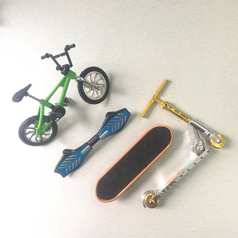 Finger Bicycle Finger Skateboard Toy Set Bicycle Skateboard Vitality Board Scooter